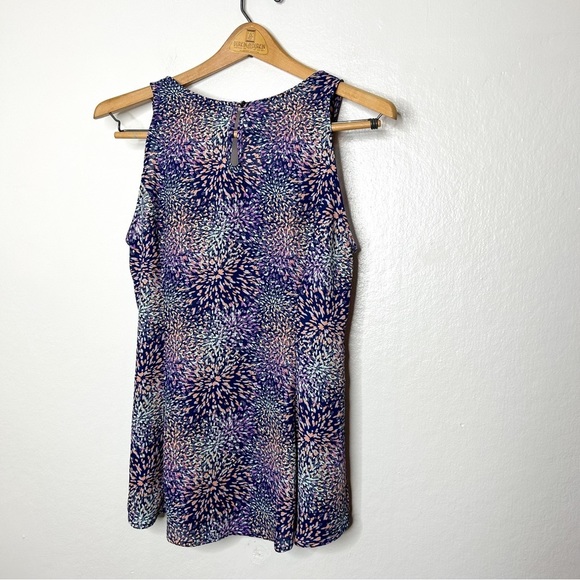 GNW Colorful Abstract Print Lightweight Sleeveless Blouse Small S - Picture 7 of 9